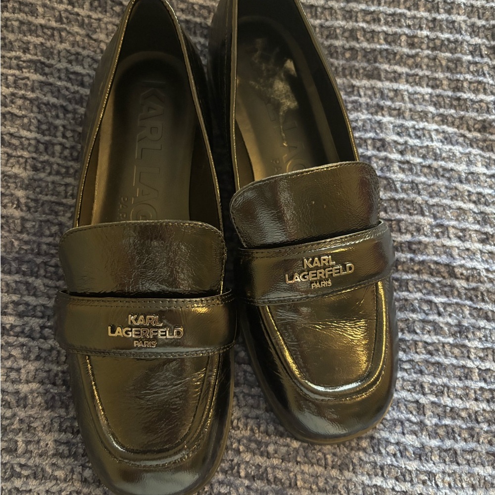 Karl Lagerfeld Black Women's Loafers - Picture 2 of 7